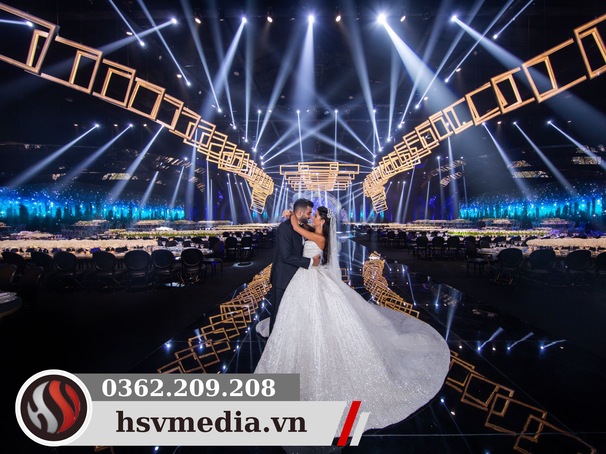 Sound and light system at the wedding