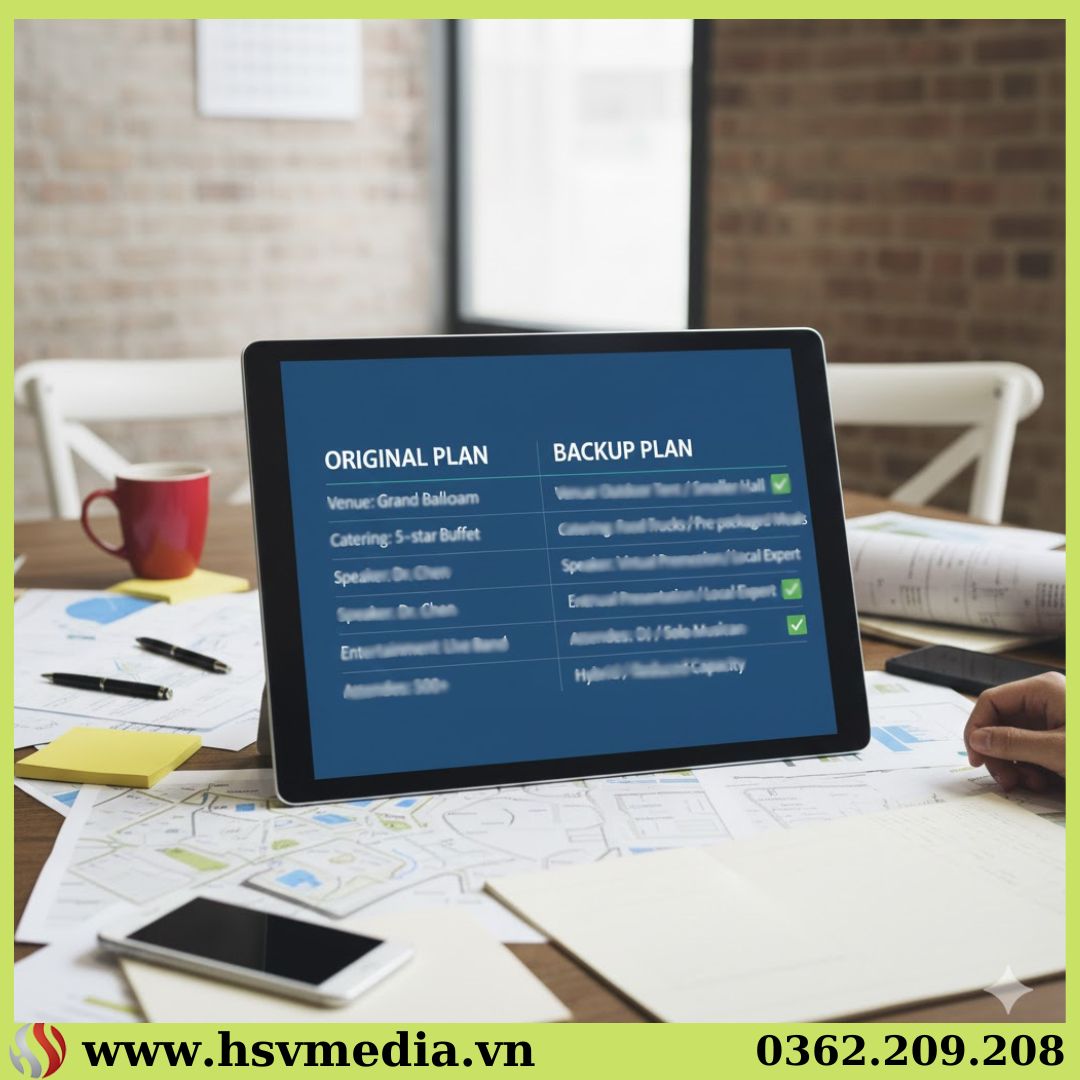 Backup Plan Trong Tổ Chức Sự Kiện