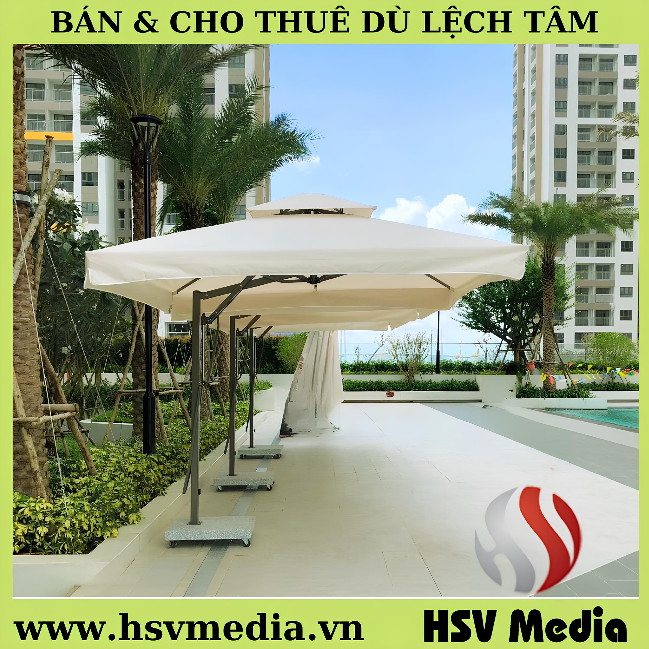 The eccentric umbrella is suitable for many outdoor activities