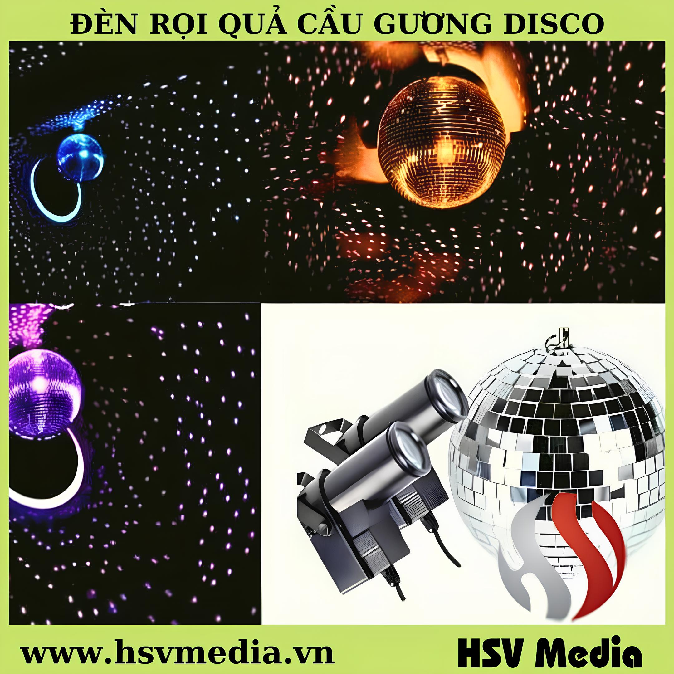 Đèn Rọi Quả Cầu Gương Disco