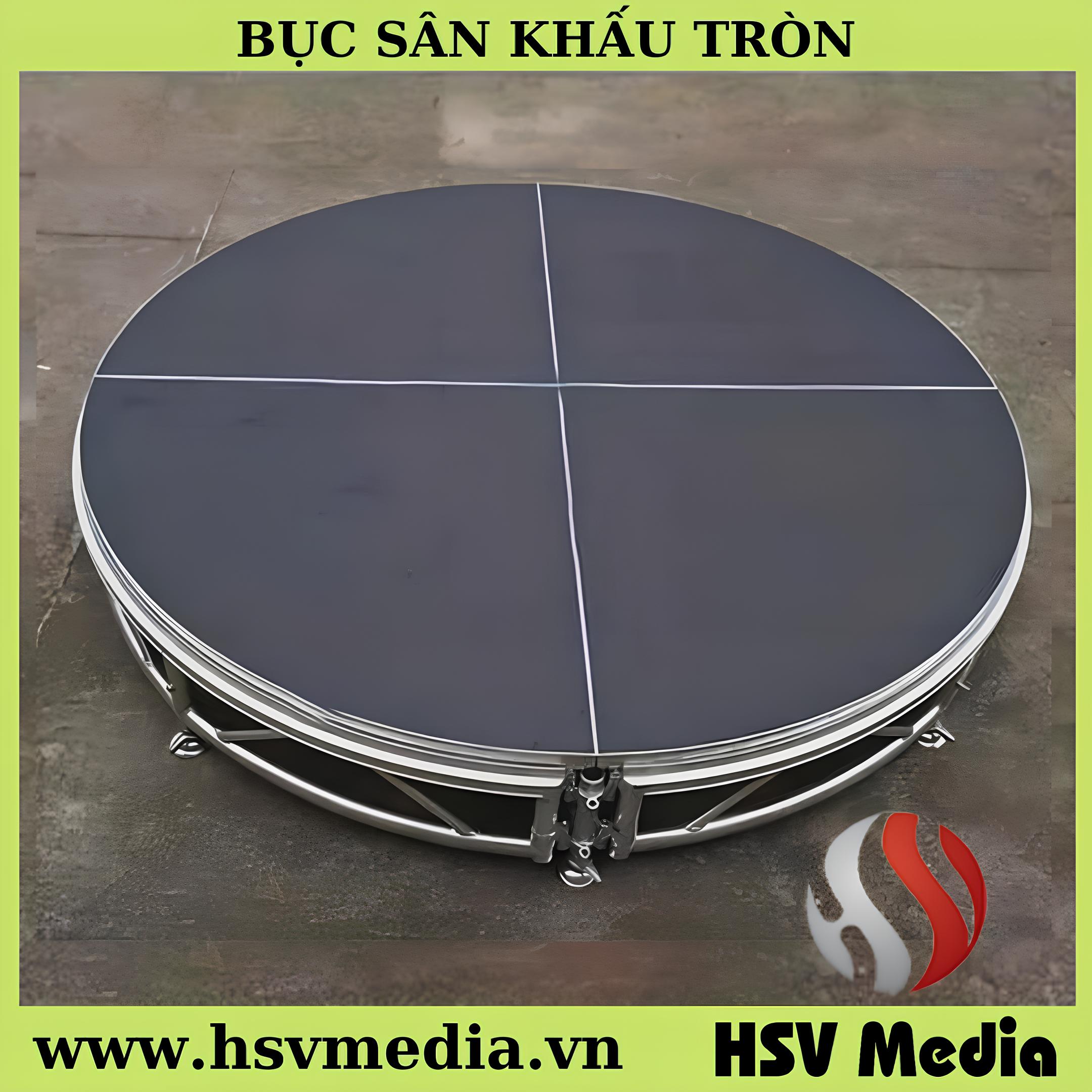 Bục Sân Khấu Mầm Non Mini Tròn
