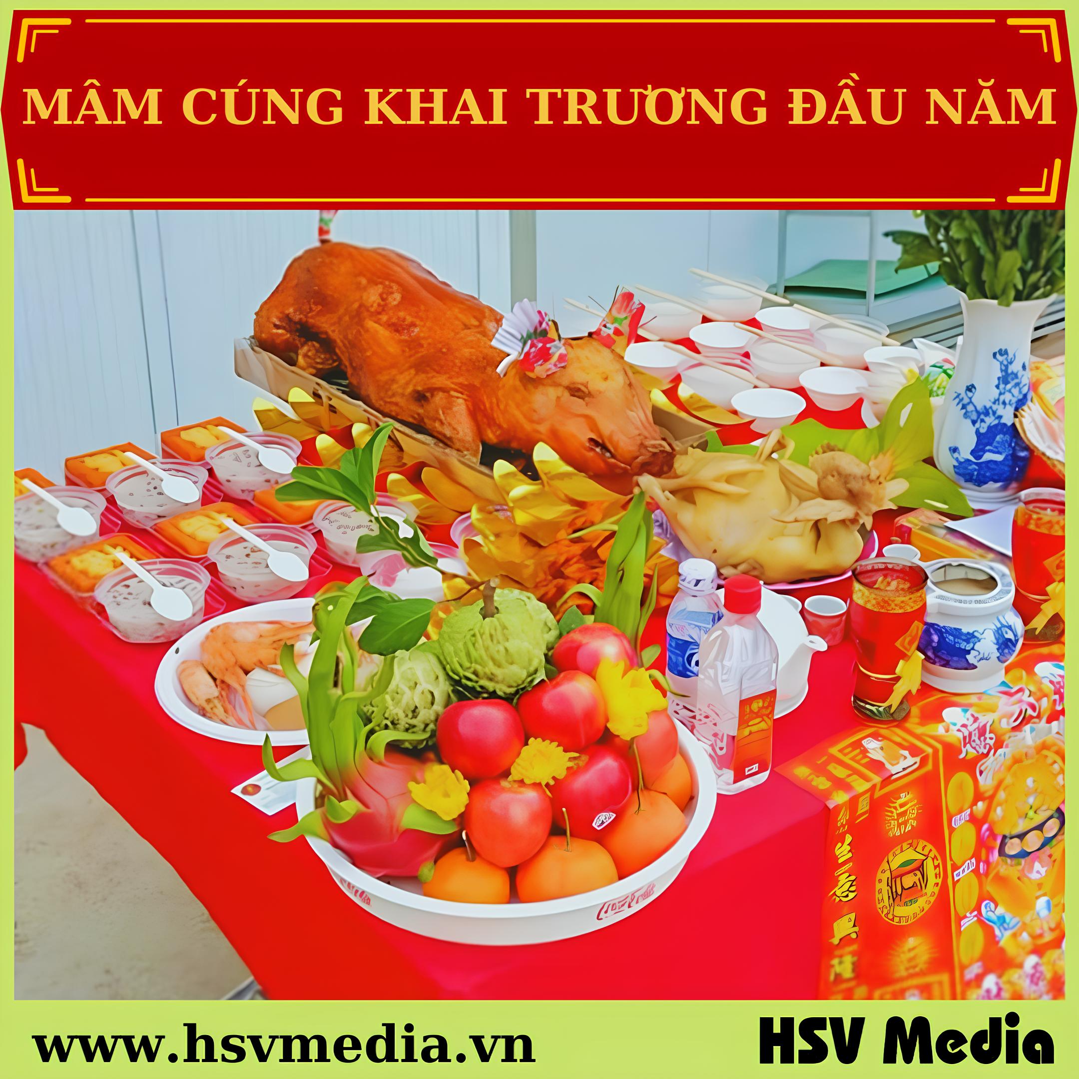Chuẩn Bị Mâm Cúng Khai Trương Đầu Năm