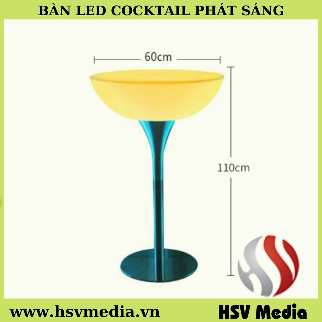 Bàn Đèn Cao Chân Inox