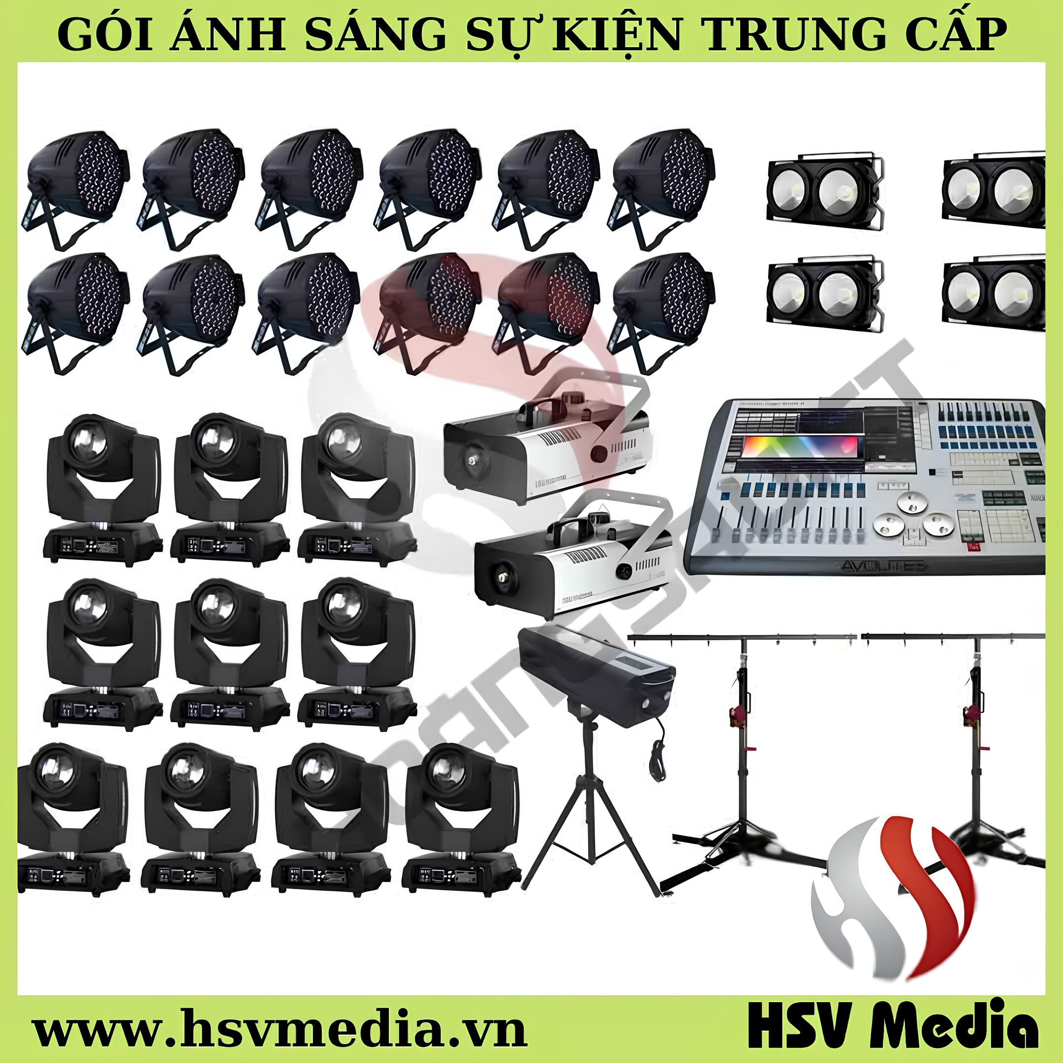 Cho Thuê Ánh Sáng Sự Kiện - Gói Trung Cấp