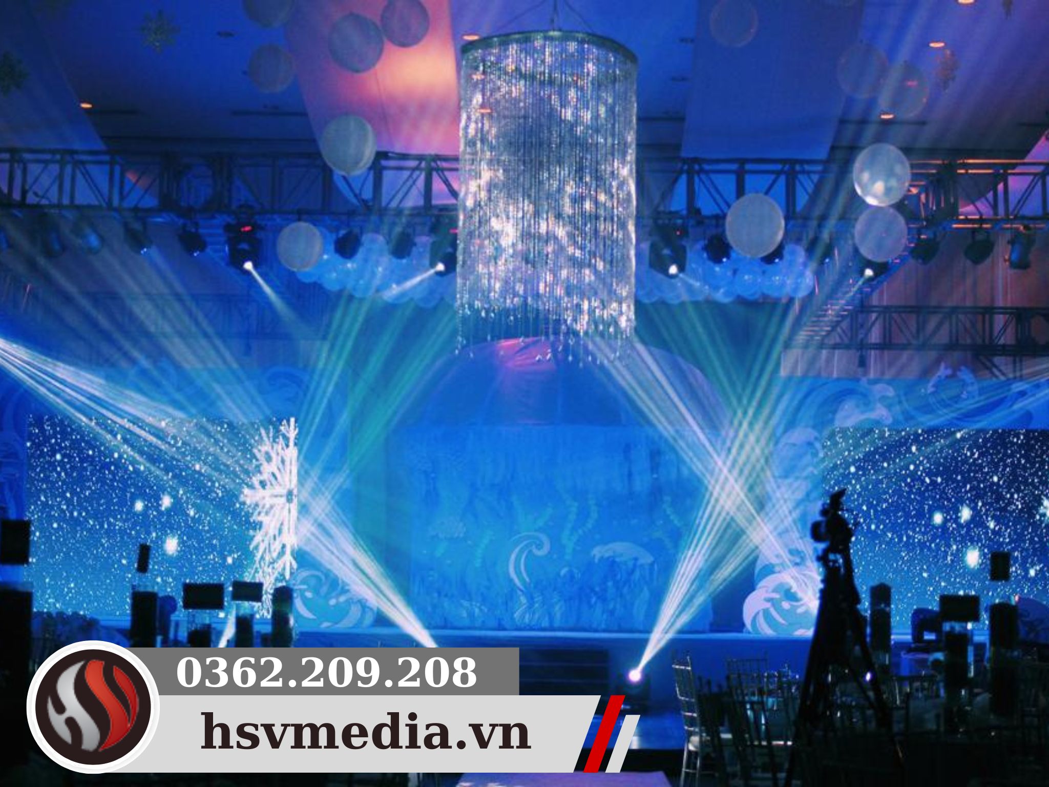 Sound and light system at the wedding