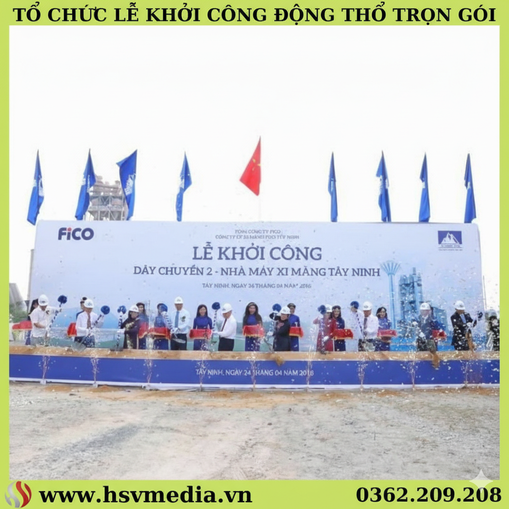 Kịch bản Tổ Chức Lễ Khởi Công - Động Thổ 