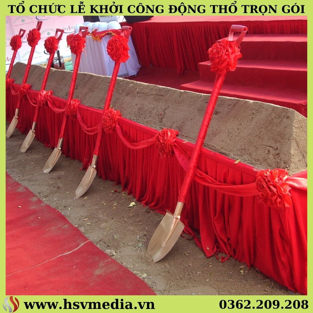 Kịch bản Tổ Chức Lễ Khởi Công - Động Thổ   ​