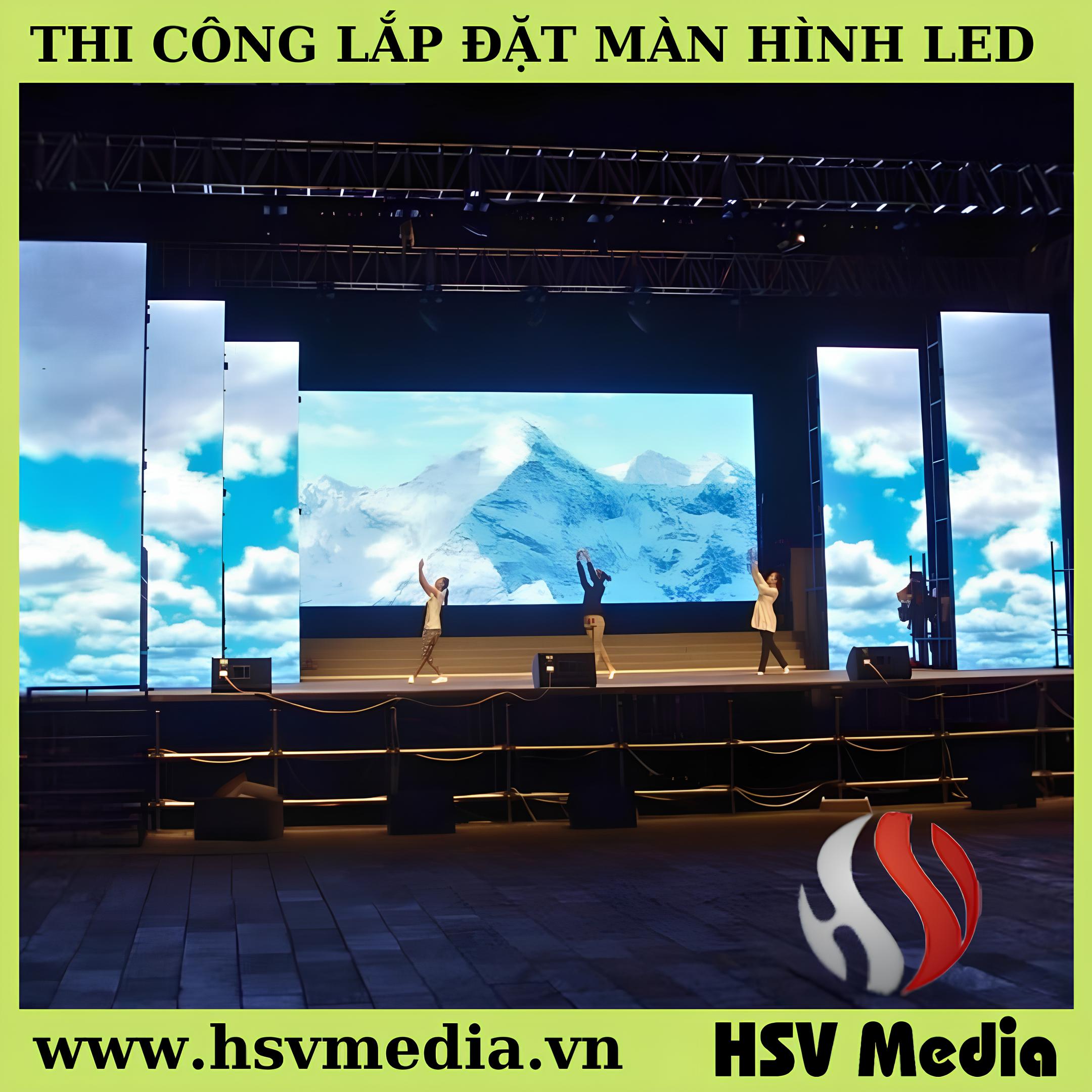 Thi công màn hình led sân khấu sự kiện