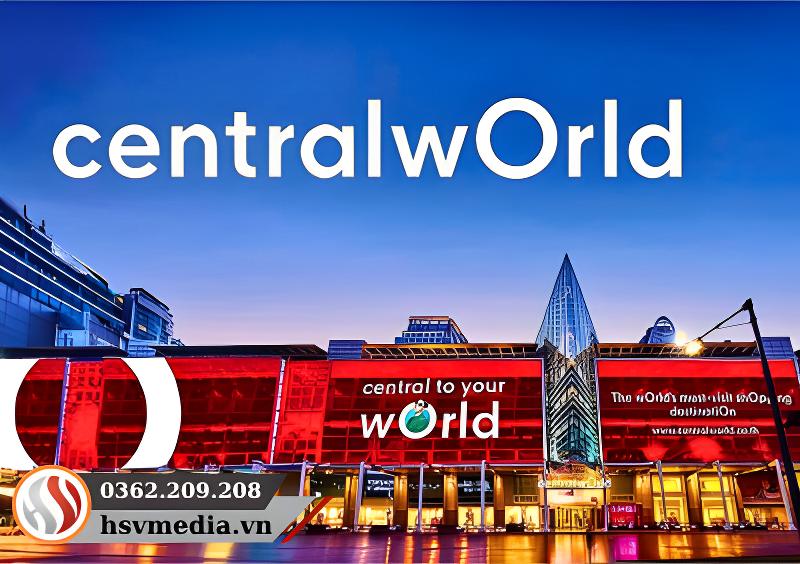 Màn Hình Led Glass Wall Tại Central World, Thái Lan