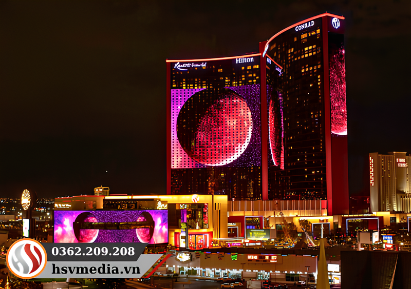 LED Screen At Resorts World Las Vegas, USA LED Screen At Resorts World Las Vegas, USA
