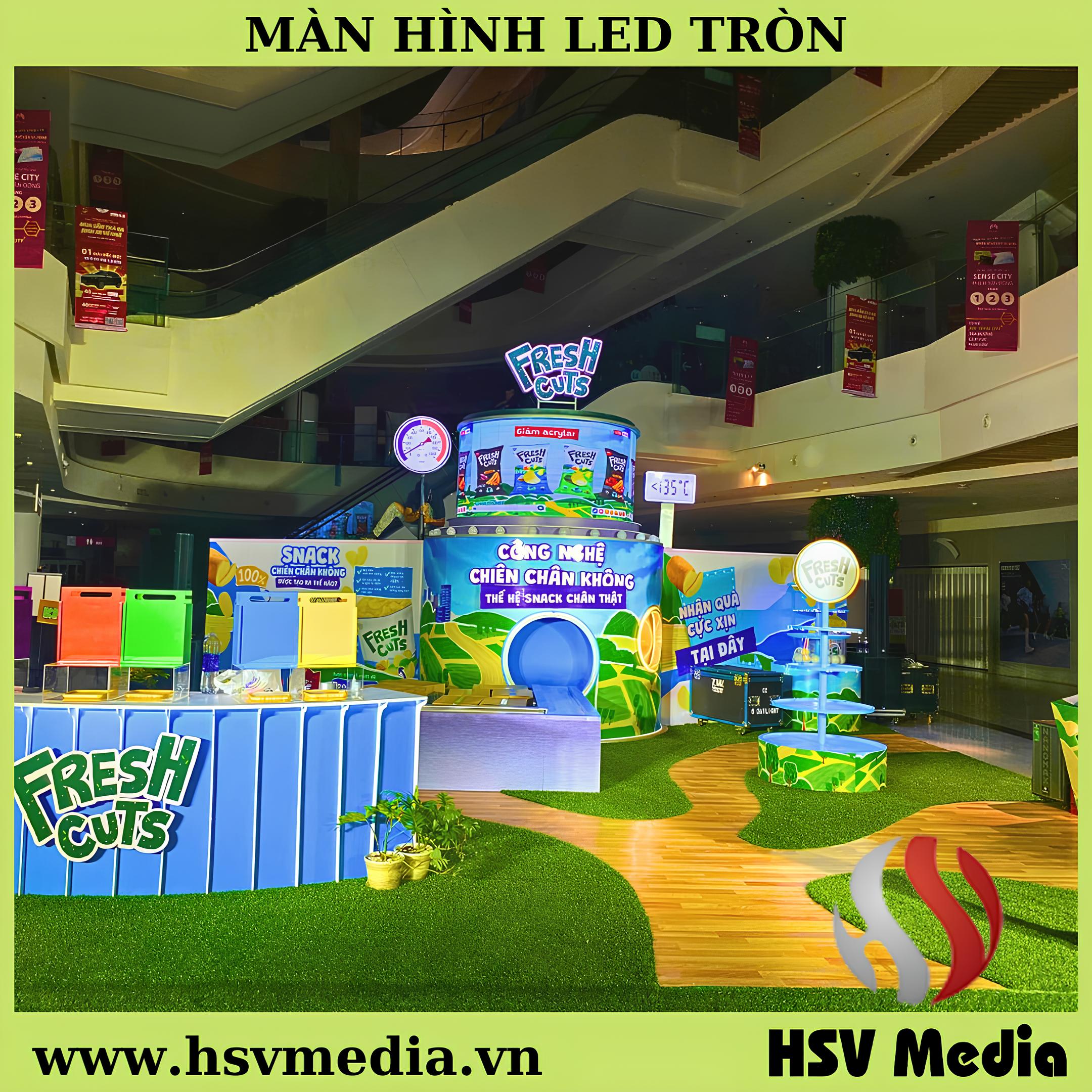 Màn Hình LED Tròn Sự Kiện Fresh Cuts