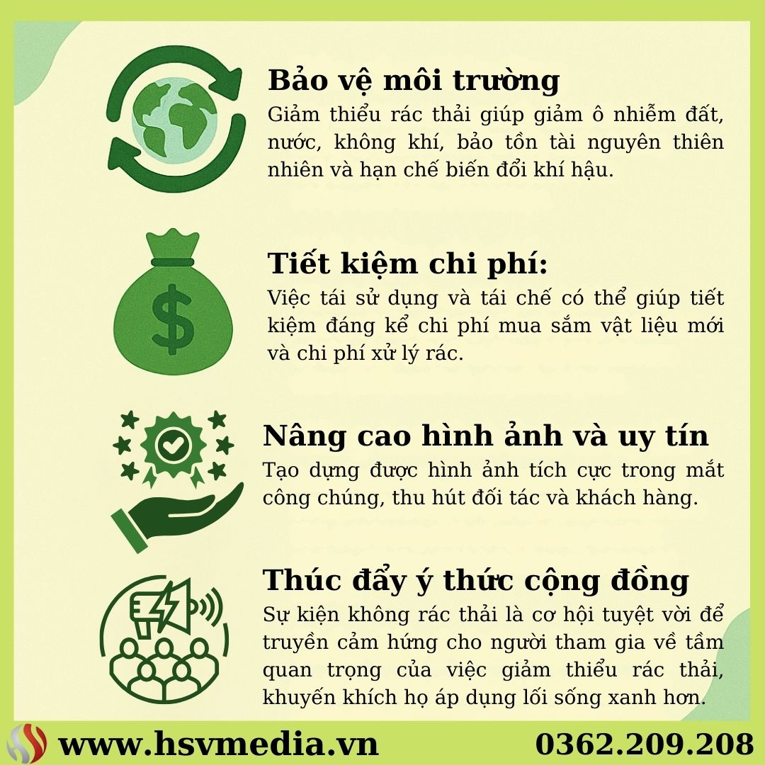 Lợi Ích Của Việc Tổ Chức Sự Kiện Không Rác Thải Lợi Ích Của Việc Tổ Chức Sự Kiện Không Rác Thải