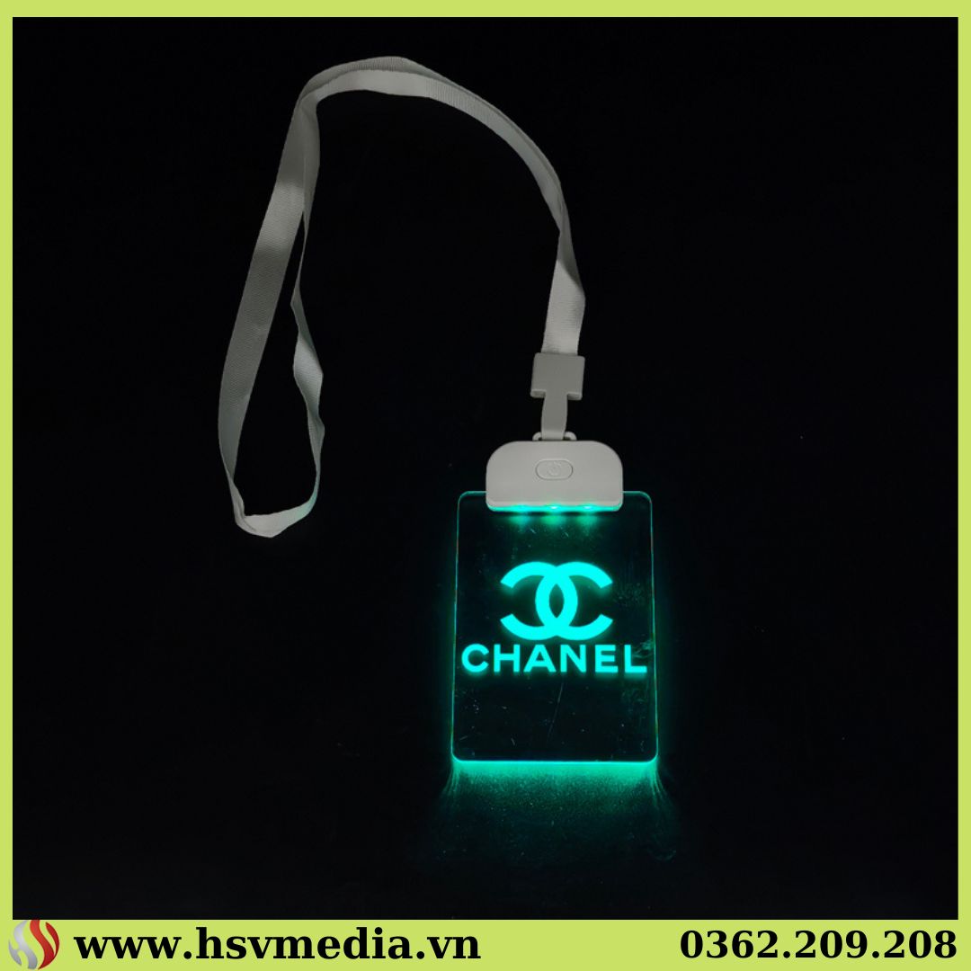 Thẻ Dây Đeo Gắn Đèn LED Phát Sáng