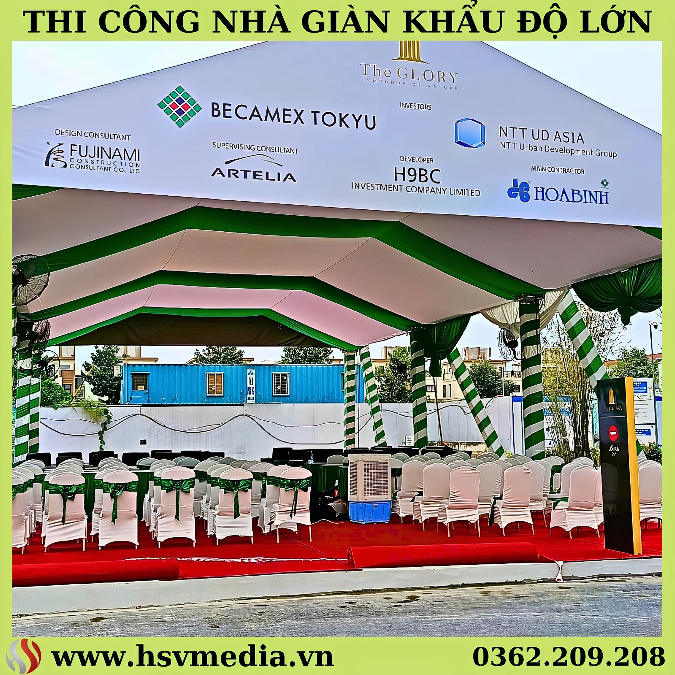 Thi Công Nhà Giàn, Nhà Bạt Sự Kiện Khẩu Độ Lớn Thi Công Nhà Giàn, Nhà Bạt Sự Kiện Khẩu Độ Lớn 