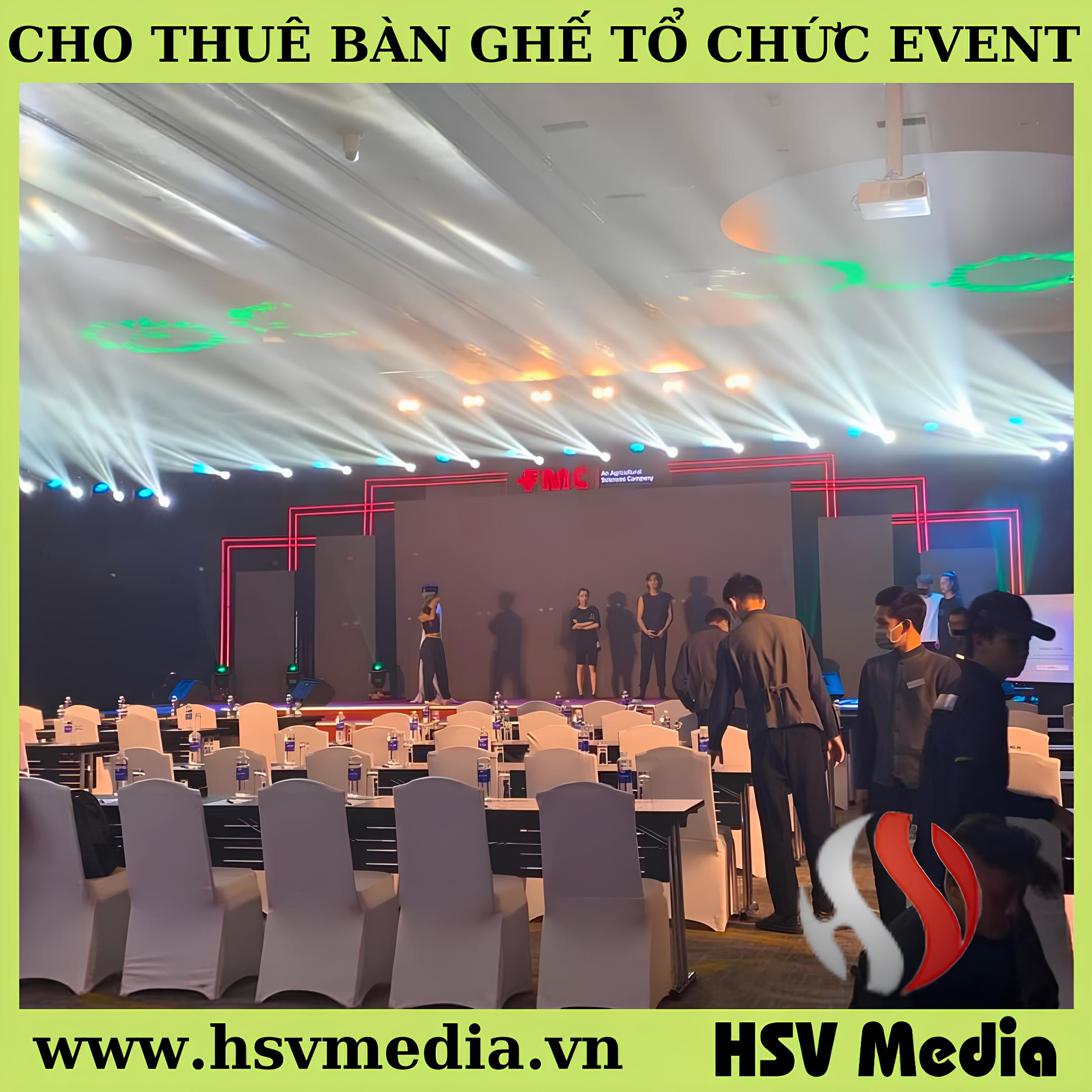 Cho thuê bàn ghế sự kiện giá rẻ tại Sài Gòn