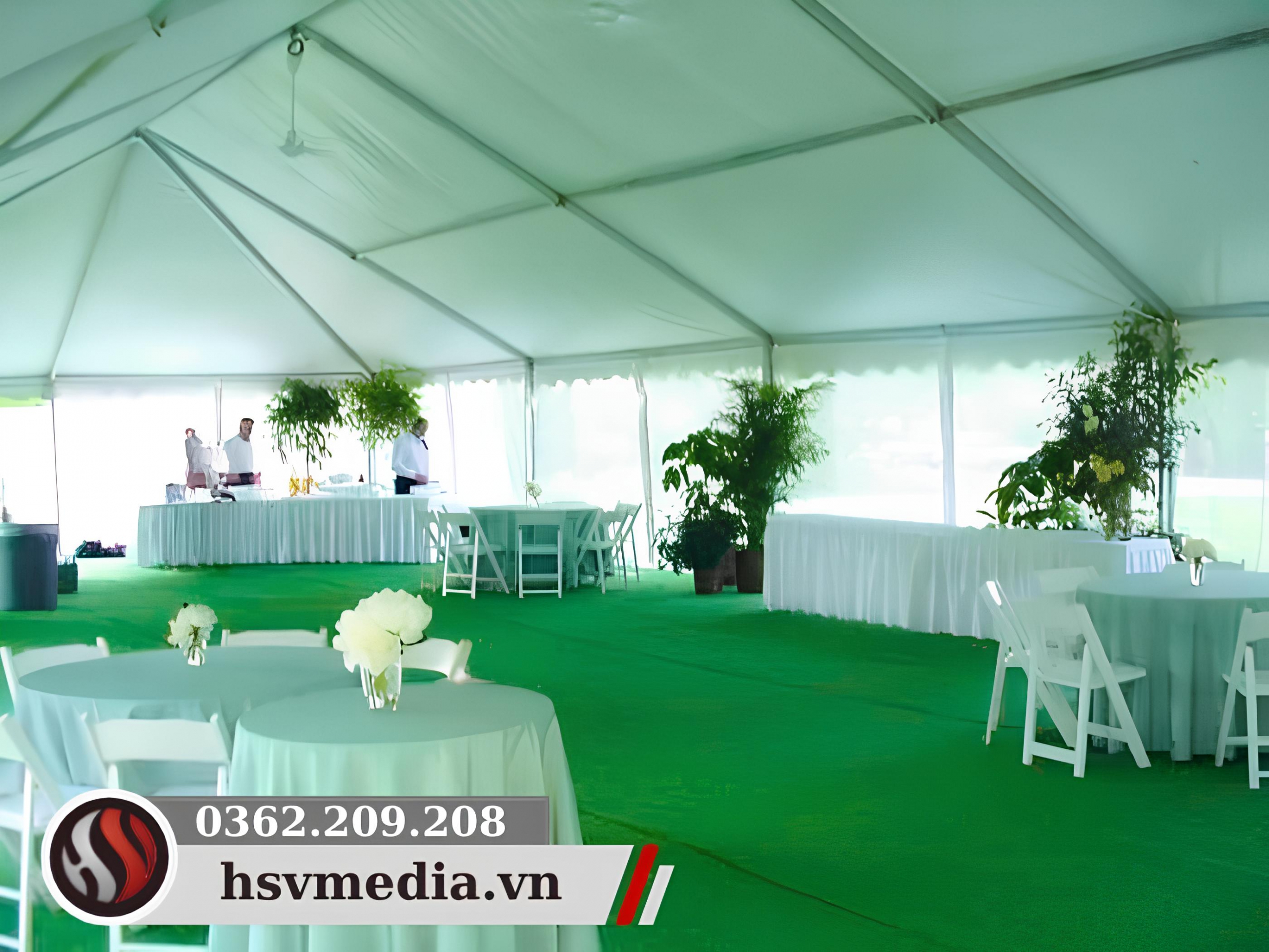 Thuê thảm xanh lá trải sàn sự kiện