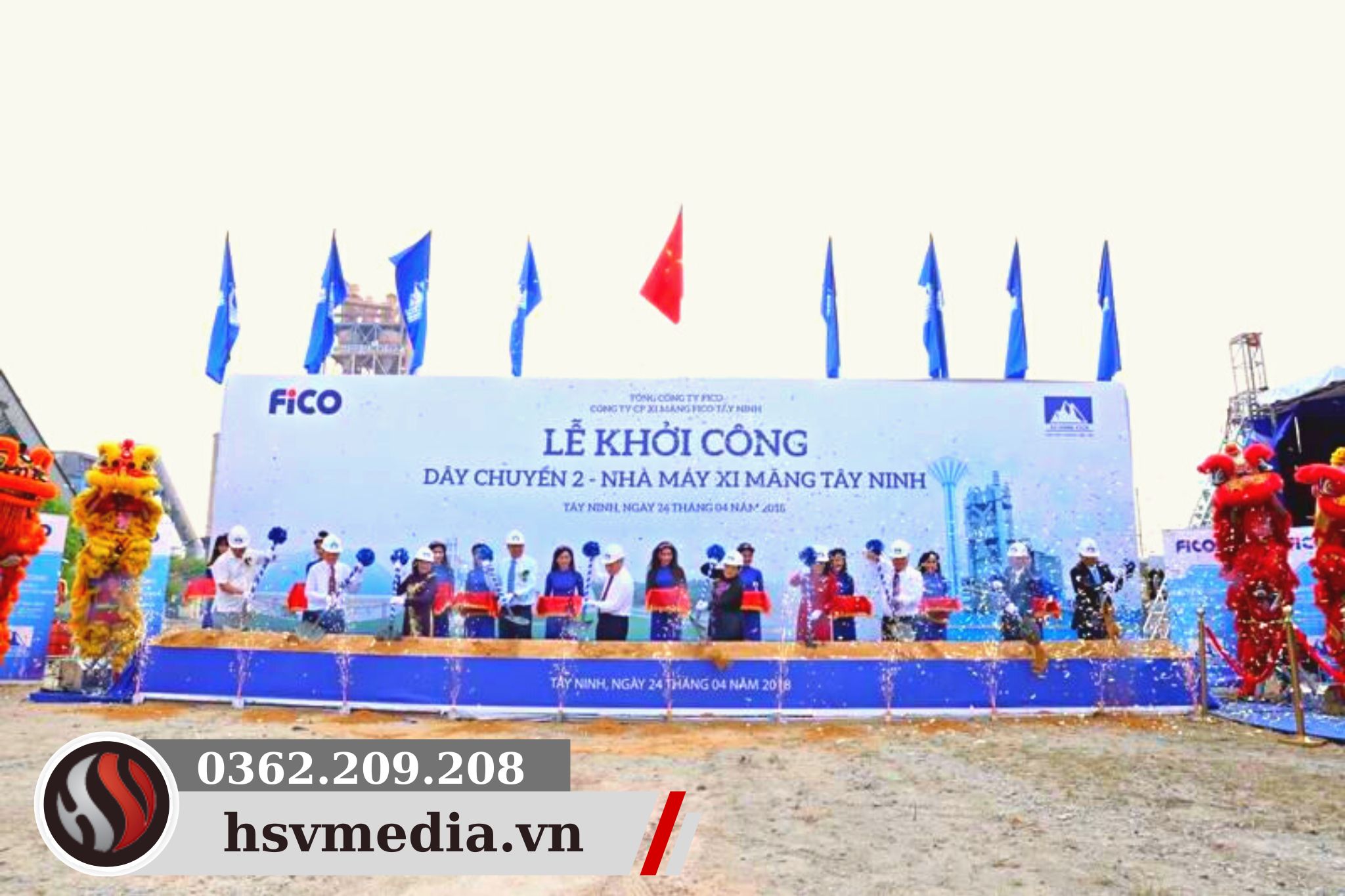 Factory groundbreaking ceremony