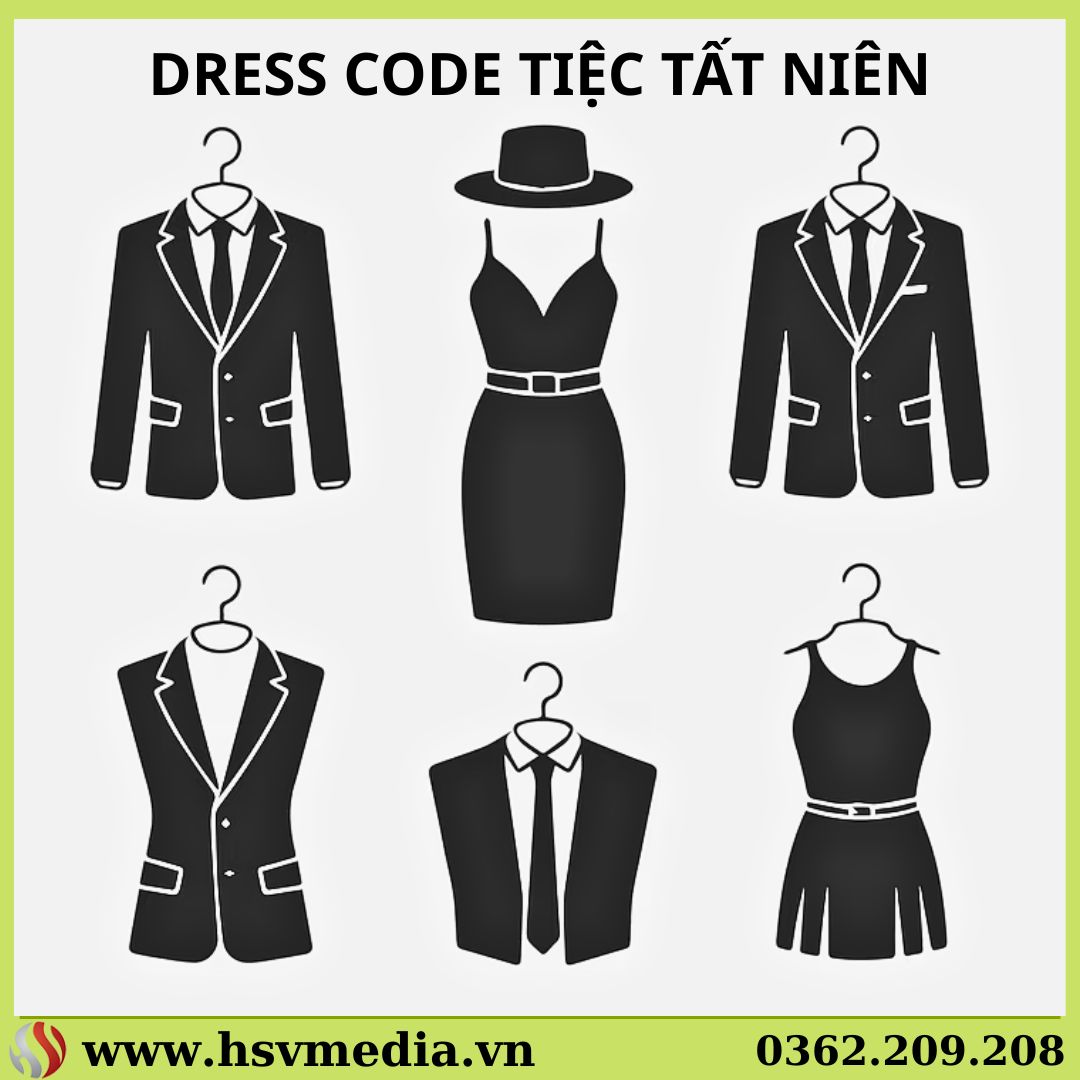 Dress Code Trang Phục Tham Dự Tiệc Tất Niên
