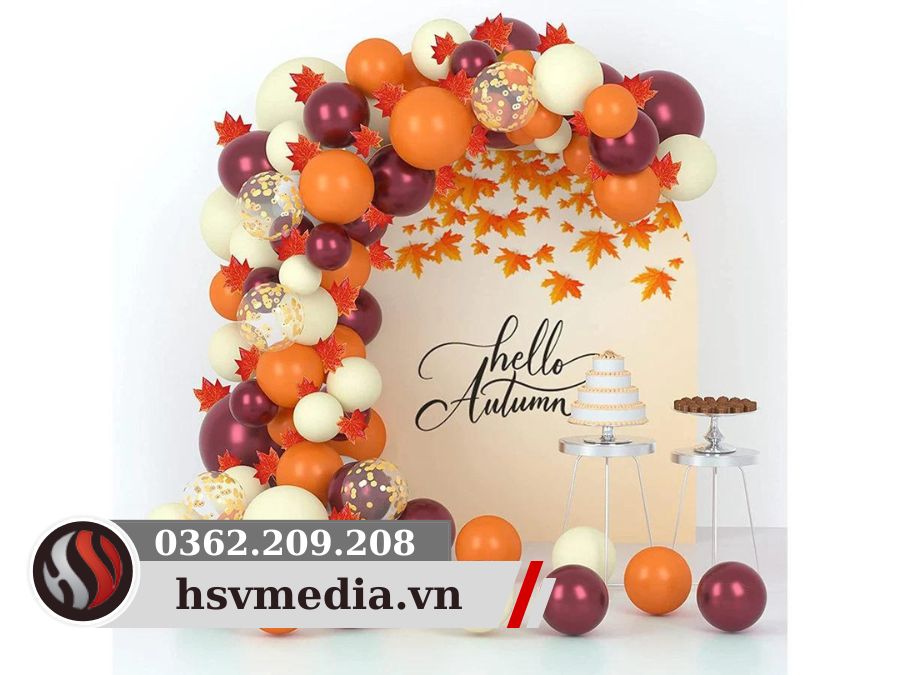 Event decoration according to the autumn concept