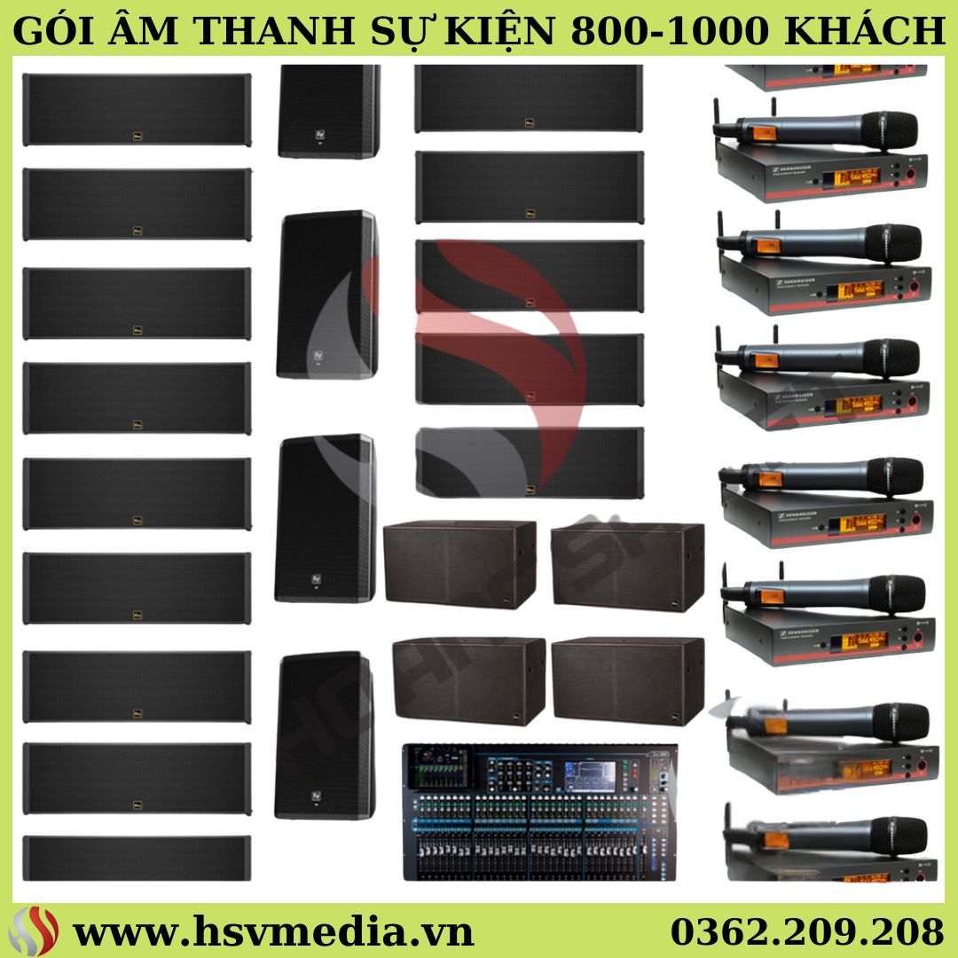 Trọn Gói Âm Thanh Sự Kiện 800-1000 Khách (Hình ảnh minh họa)