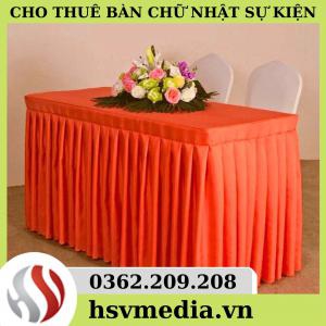 Bán & Cho Thuê Bàn Chữ Nhật Sự Kiện
