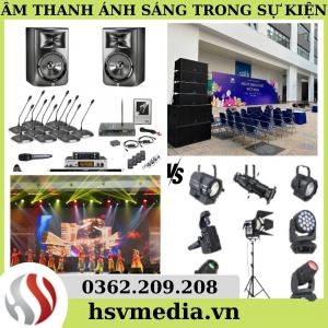 Thiết Bị Âm Thanh Ánh Sáng Cần Cho Sự Kiện