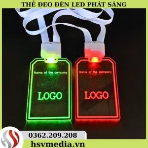 Thẻ Đeo Cổ Gắn Đèn Led Phát Sáng