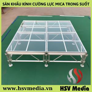 Stage Rental & Construction of Transparent Mica Tempered Glass