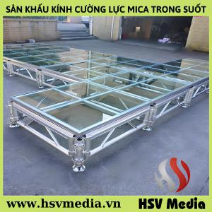 Stage Rental & Construction of Transparent Mica Tempered Glass