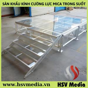 Stage Rental & Construction of Transparent Mica Tempered Glass