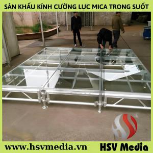Stage Rental & Construction of Transparent Mica Tempered Glass