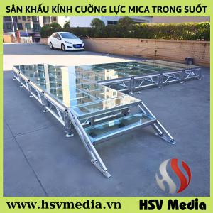 Stage Rental & Construction of Transparent Mica Tempered Glass