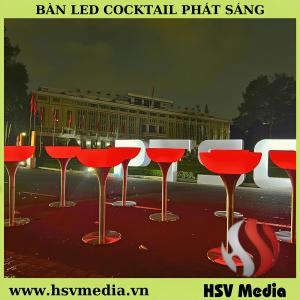 Bàn Cocktail Led Quầy Bar Phát Sáng